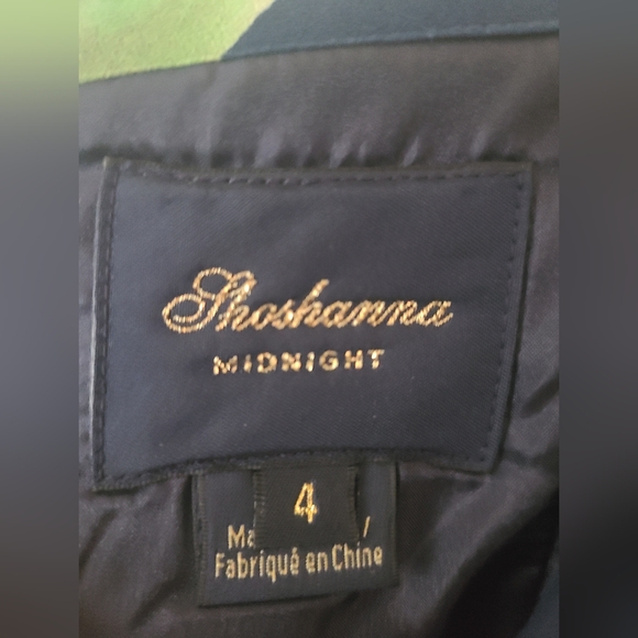 NWT - Shoshanna Midnight Navy And Red Floral Strapless High-Low Dress - Picture 7 of 9